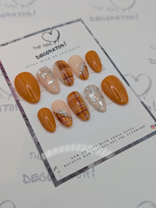 Gingerbread Dreams - Bespoke Press-On Nails